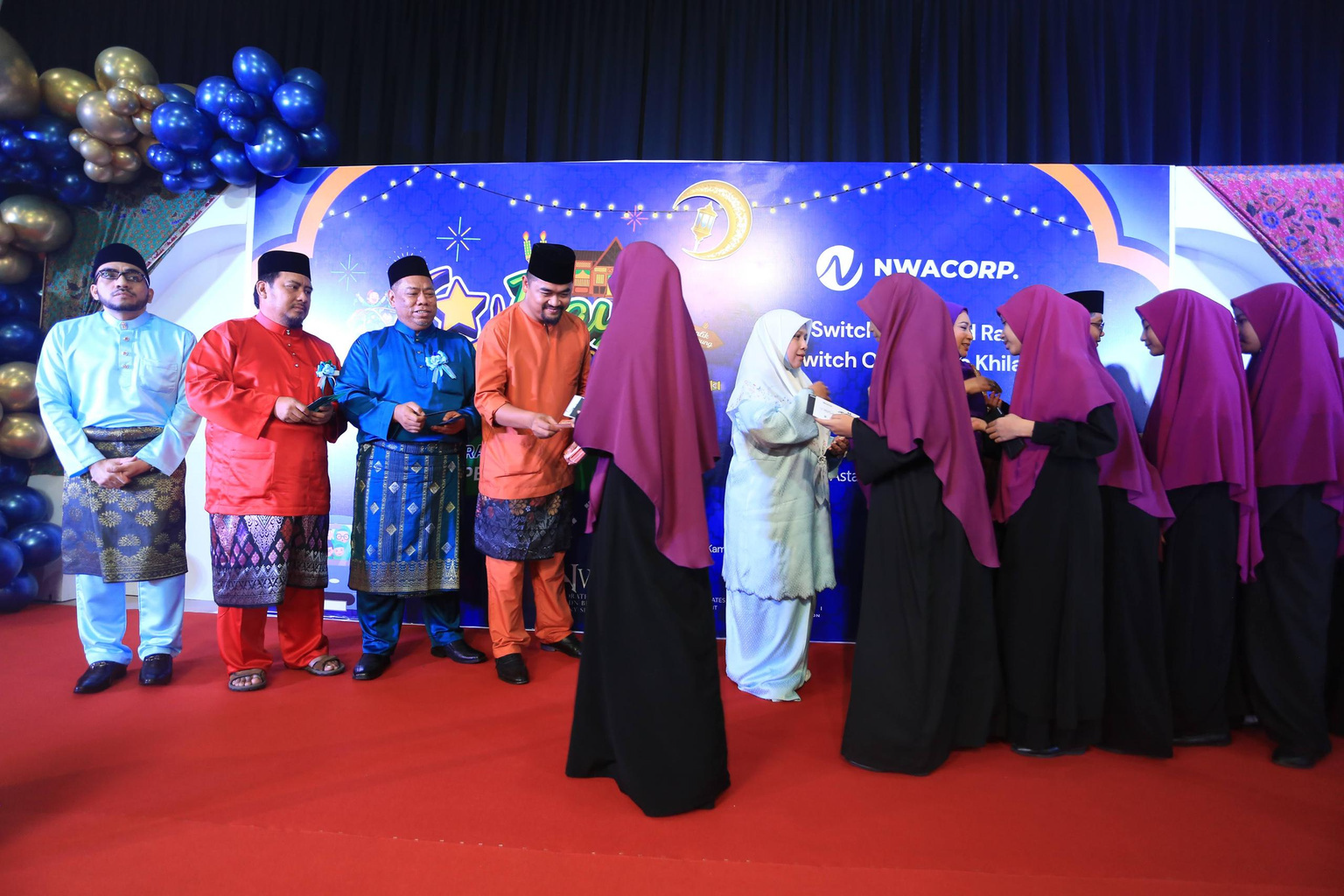 Company charity event with orphanages